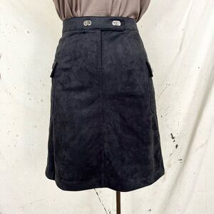 NWT J. McLaughlin Faux Suede Buckled Skirt